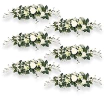 SIX 24" Snowball Swag Artificial Flowers Wedding Decor