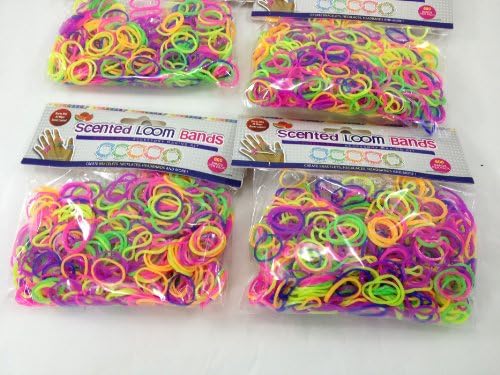 3000 Scented Loom Bands With 120 "S" Clips Mega-Pack Assorted Scented Colors Refill Bands For Loom Kit