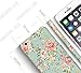 iPhone 6 Plus case floral, Akna 2nd Generation of Stylish-fit Series, Retro Floral Pattern Rubber Feel Coating Hard Case for iPhone 6 Plus [Elegant Green](U.S)