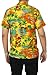 La Leela Hawaiian Shirt For Men Short Sleeve Front-Pocket Paradise Aloha Orange