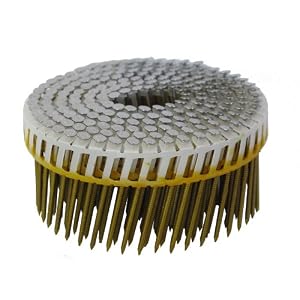 Anchor 214x092BPHDRZ 2-1 4-Inch by 0.092 Plastic Coil 15 Degree Ring Shank Hot dipped galvenized... by