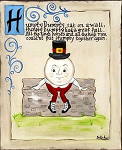 Humpty Dumpty Classic Nursery Rhyme Framed Art from Children's Art by Becki Ann