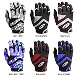 B-grl Survivor Women s Softball Batting Gloves BLUE CAMO AXS