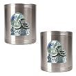 New England Patriots 2pc Stainless Steel Can Holder Set- Helmet Logo NFL Football