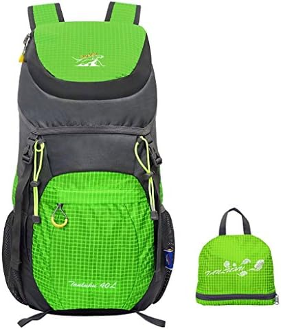 Gigantique 40L Outdoor Hiking Waterproof Portable Folding Backpack Handy Lightweight Travel Climbing Camping Mountaineering Daypack Green