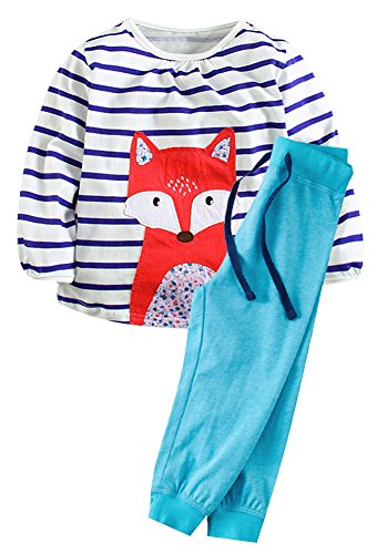 Fiream Girls Autumn Cute Print Long Sleeve Clothing Set(20079TZ,18M)