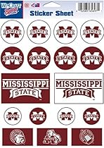 NCAA Mississippi State University Vinyl Sticker Sheet, 5