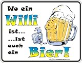 Blechschild - Willi (17x22cm)