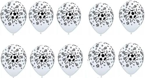 Soccer Balls 11" Latex Balloons 10 Count