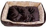Hundekissen Gr. XL - 110 x 80 in attraktiven Leopardendesign - weich und kuschelig für den grossen Hund