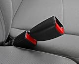 3" Car Seat Belt Extender - Black - Type A (7/8" wide metal tongue) - Buckles Right In!