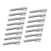 Silver Metal Alligator Hair Clips Pins 100 Pcs Flat Top with Teeth for Hairdressing Salon Hair Grip Arts & Crafts Projects Hairpins for Women Girls and Hairdresser(Alligator Clip 55mm)