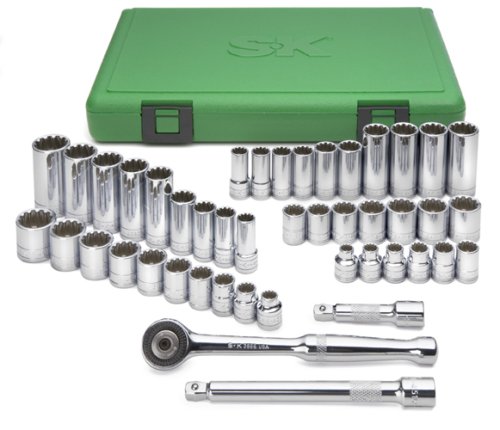SK Hand Tools 94545 45-Piece 3/8 Drive Universal Spline Socket Set