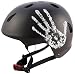 Eine gro&szlig;e schwarz BMX Helm hat ein einzigartiges White Hand Print Design. Dies ist ideal f&uuml;r Reiten BMX, Skateboarding, Roller Blading und andere Extremsport. Dieser Helm hat 9 Abk??hlungen &Ouml;ffnungen mit einem gesch&uuml;tzten Mikro-Sieb-Insekt-Grill und ein Komfort-Kinnriemen. Dieser Helm ist T&Uuml;V gepr&uuml;ft und entspricht den Standards der EN 1078