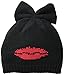 Betsey Johnson Women's Kiss and Tell Bow Beanie