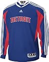 Detroit Pistons NBA On Court Long Sleeve Player Shooting Shirt
