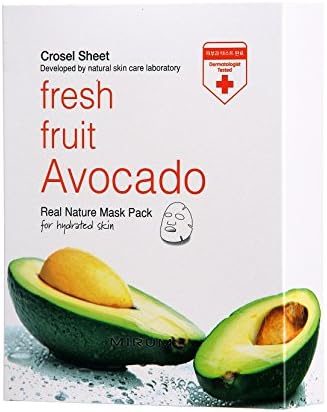 Mirum Fresh Avocado Hydrating and Moisturizing Anti Aging Facial Mask (10 Pcs)