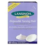 Lansinoh 20265 Disposable Nursing Pads, 60-Count Boxes (Pack of 3)
