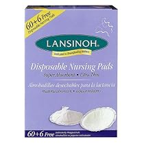 Lansinoh 20265 Disposable Nursing Pads, 60-Count Boxes (Pack of 3)