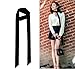 Upstore 1PCS Black Long 200cm/2.18 Yards Multifunction Women Lady Girl Skinny Thin Chiffon Long Tie Scarf -Silk Scarves Bag Band Belt Neckerchief for Spring Summer