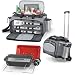 Picnic Time Vulcan Insulated Cooler Tote w/ 3 Pc BBQ Tools (Black/Silver)