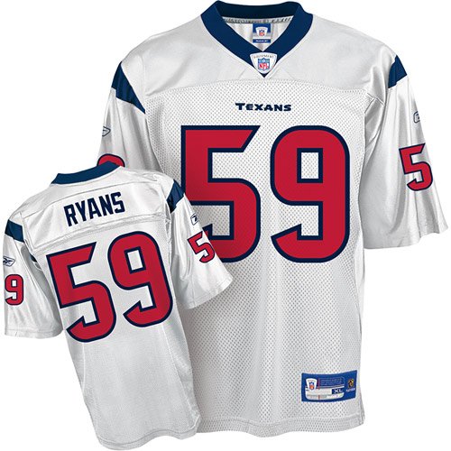 Reebok Houston Texans DeMeco Ryans Replica White Jersey Medium