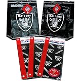 Pro Specialties Oakland Raiders Medium Size Gift Bag & Wrapping Paper