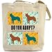 Canvas Tote Bag Beige  Do You Adopt ? Australian Cattle Dog  Dog