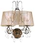 World Imports 1962-90 Belle Marie Collection 2-Light Wall Sconce, Antique Gold