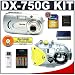 Sea & Sea DX-750G Underwater Digital Camera Kit with DX-750G 5.19MP Digital Camera with 3x Optical Zoom + Underwater Housing + Camera Pouch Case + Transcend 4GB 150x SecureDigital Card + High Speed USB SecureDigital Card Reader + Set of 4 - 2700mAh NiMH Rechargeable AA Batteries with AC/DC Rapid Charger + Digital Image Recovery Software + Memory Card Storage Wallet + Microfiber Cleaning Cloth