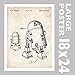 Droid Patent Print 18x24 Movie Poster Gift 1979 Unframed