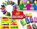 KABOOCHY Building Brick Ice Cube Trays for Lego lovers, set of 6