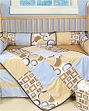 Trend Lab JTE-200 Geo Brown Teal 4 Piece Set