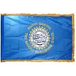 South Dakota 3x5ft Nylon Flag with Indoor Pole Hem and Fringe