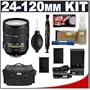Nikon AF-S 24-120mm f/3.5-5.6 G VR [Vibration Reduction] Zoom Nikkor Lens + 2 EN-EL9 Battery Packs + Nikon Case + Accessory Kit for Nikon D40, D40x, D60, D3000 and D5000 Digital SLR Cameras