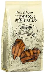 East Shore Dipping Pretzels, Garlic & Pepper, 8-Ounce Bags (Pack of 12)