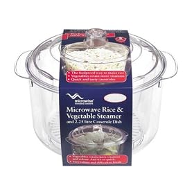 Microwave Rice and Vegetable Steamer and 2.5ltr Casserole Dish