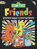 Sesame Street Friends Stained Glass Coloring Book (Sesame St Stained Glass Coloring Books)