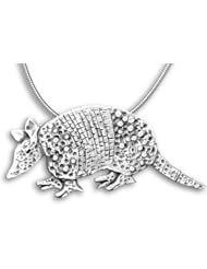 Sterling Silver Armadillo Pin Pendant by The Magic Zoo
