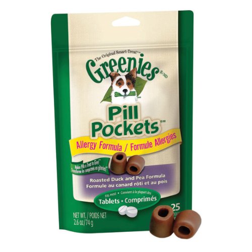 Greenies Pill Pockets Capsule, Duck and Pea Flavor, 2.6-Ounce, 25 Count