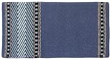Mayatex Saddle Blanket - Bar 8 - Slate Blue/Romantic Blue