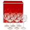 Set of 6 Red Wineglasses