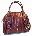 Michael Kors Lattington Large Deep Red Leather Satchel Handbag