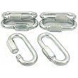 6 Locking Carabiners Camping Diving Fishing 3 3/16"