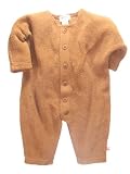 Fleece Cozie Zutsuit Coverall by Zutano - Chocolate - 6-12 Mths