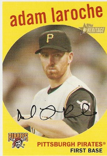 2008 Topps Heritage 35 Adam LaRoche (Baseball Cards) Pittsburgh Pirates