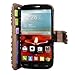 Alcatel One Touch - Cellularvilla Pu Leather Wallet Card Flip Open Pocket Case Cover Pouch For Alcatel One Touch Fierce 2 7040T (Brown Leopard)