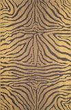 Trans Ocean TERRACE Zebra | Brown Area Rug 49 x 74