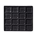 Flocked Insert Half Size 4x4 Black Jewelry Display