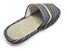 KNP21301T-Mens Strip Indoor Tatami Bamboo Slippers Available three colors and four sizes